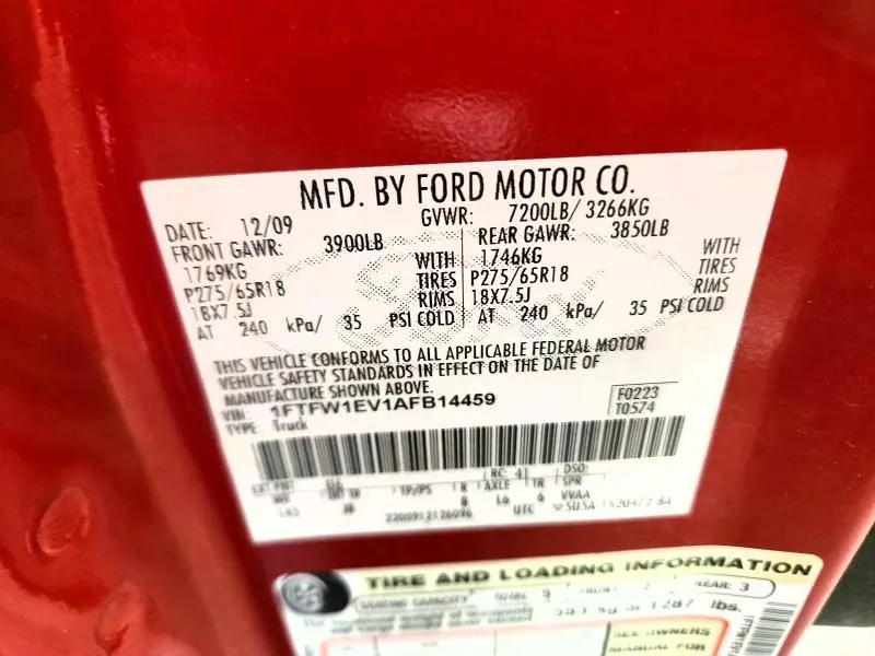 2010 FORD F150 SUPERCREW  