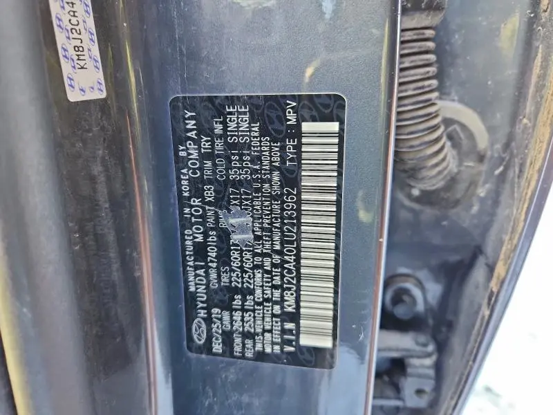 2020 HYUNDAI TUCSON SE  