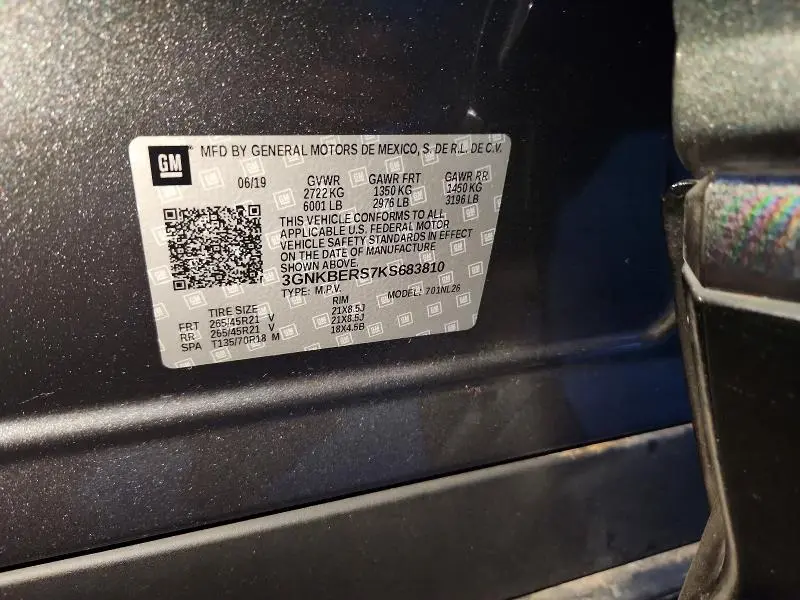 2019 CHEVROLET BLAZER RS  