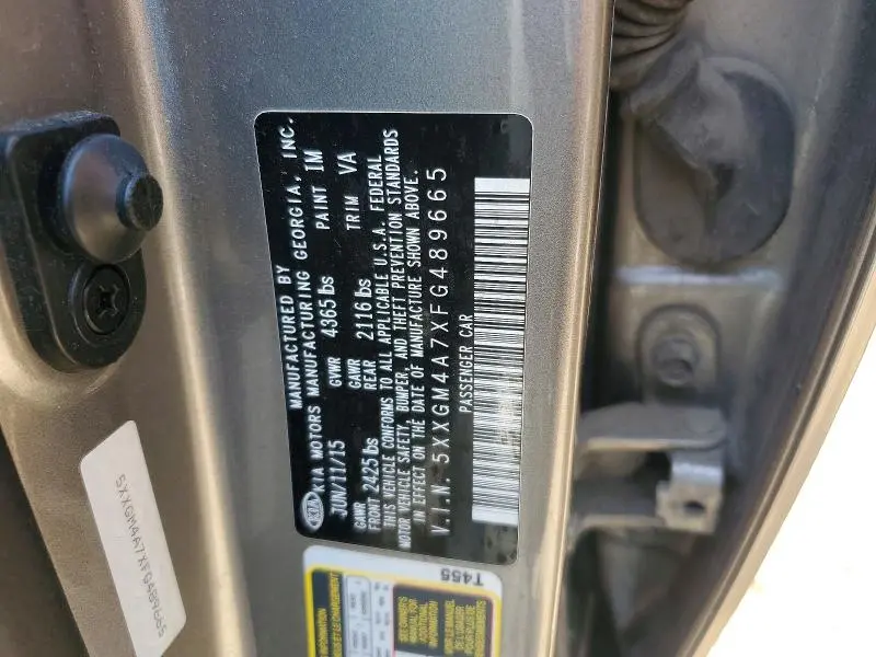 2015 KIA OPTIMA LX  