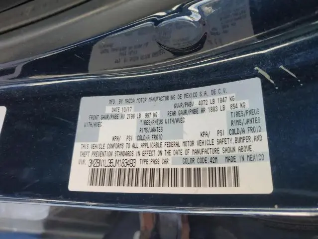 2018 MAZDA 3 TOURING  