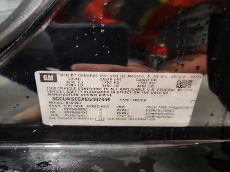 2014 CHEVROLET SILVERADO K1500 LTZ  