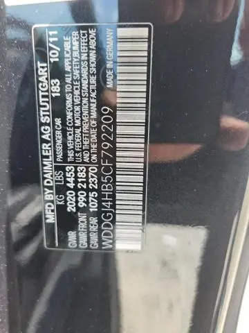 2012 MERCEDES-BENZ C 250  