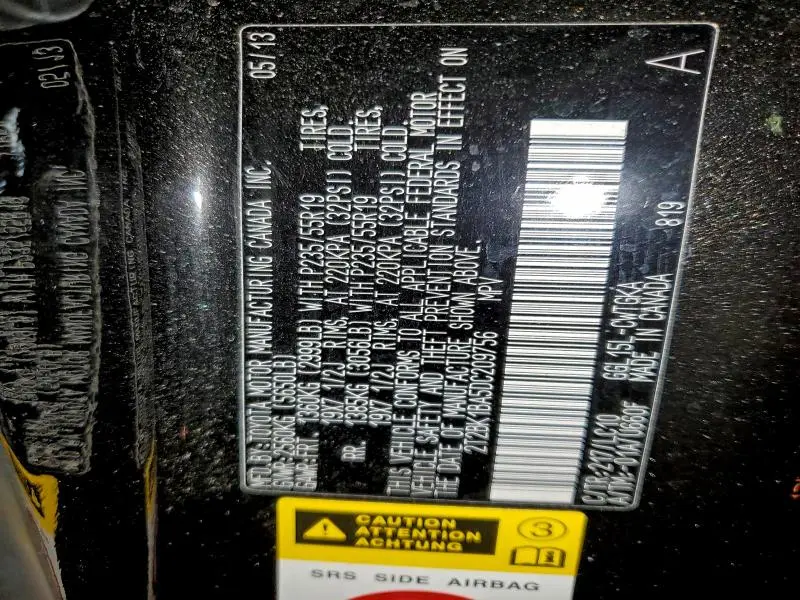 2013 LEXUS RX 350 BASE  