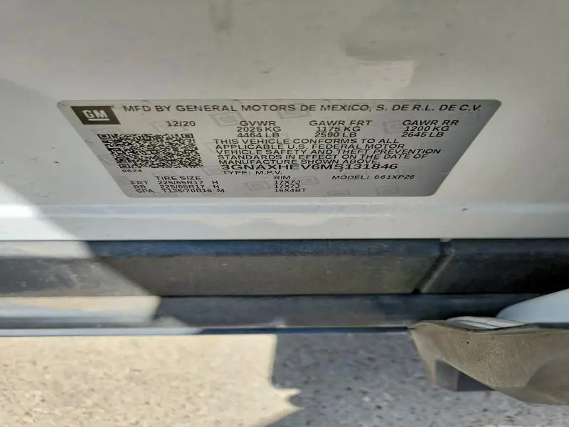 2021 CHEVROLET EQUINOX LS  