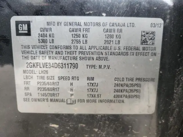 2013 GMC TERRAIN SLT  