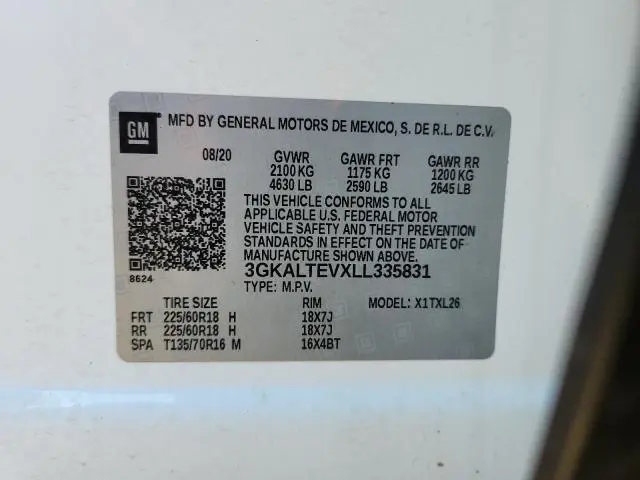 2020 GMC TERRAIN SLE  