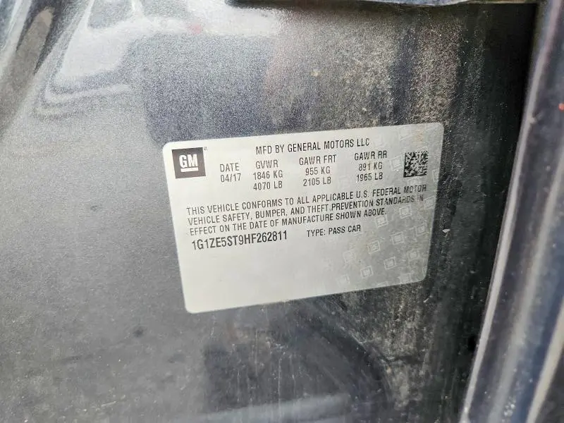 2017 CHEVROLET MALIBU LT  