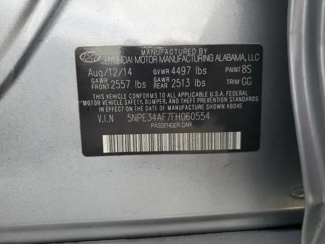 2015 HYUNDAI SONATA SPORT  