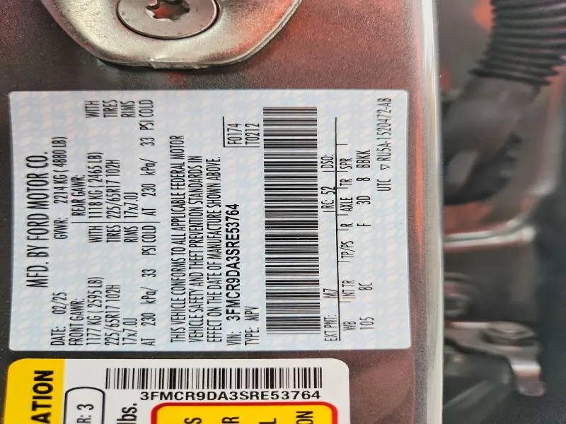 2025 FORD BRONCO SPORT BADLANDS  