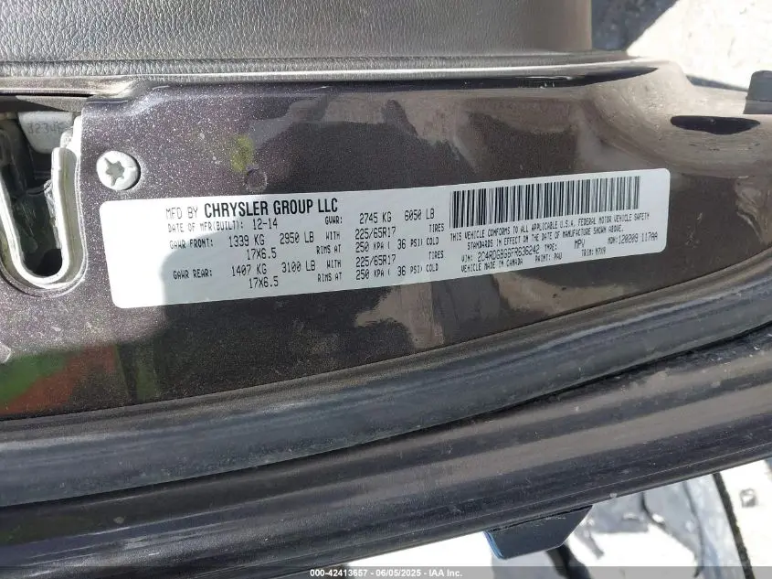 2015 DODGE GRAND CARAVAN SE PLUS