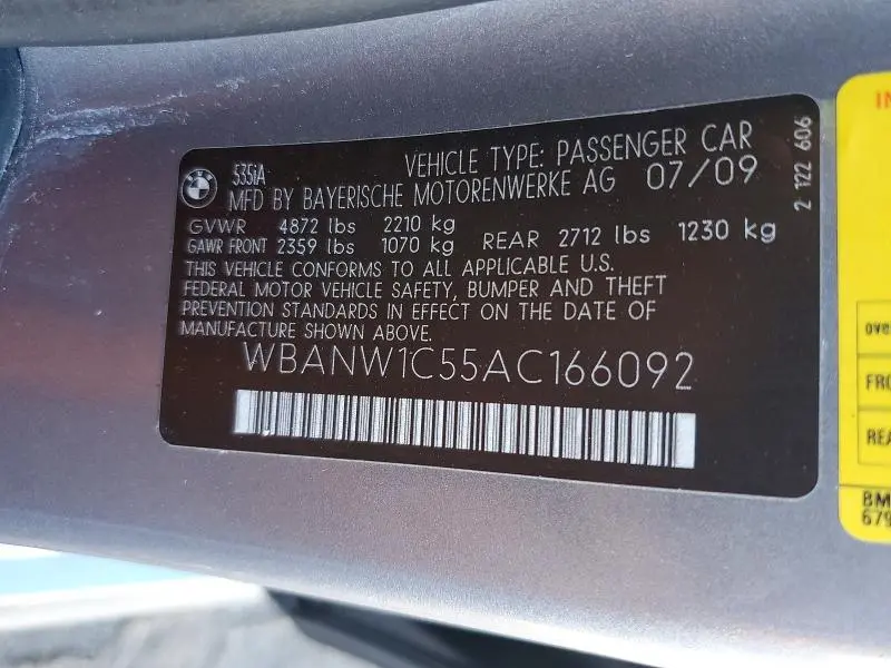 2010 BMW 535 I  