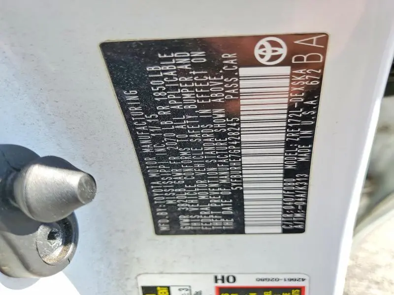 2016 TOYOTA COROLLA L  