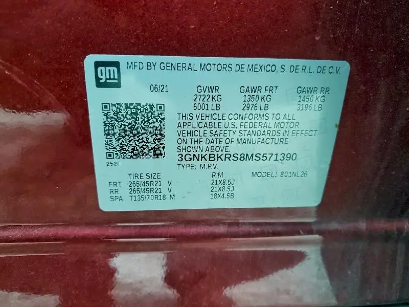 2021 CHEVROLET BLAZER RS  