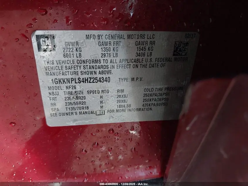 2017 GMC ACADIA DENALI