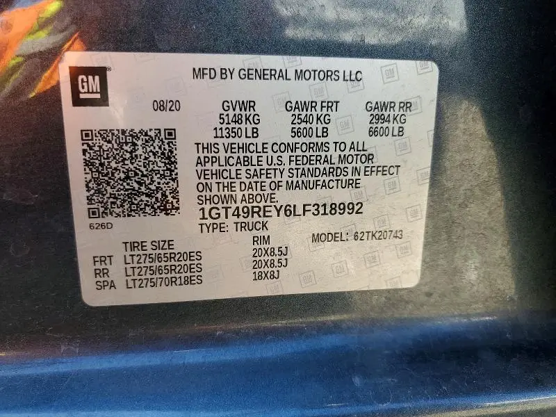 2020 GMC SIERRA K2500 DENALI  