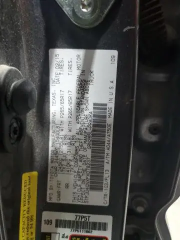 2015 TOYOTA TACOMA DOUBLE CAB PRERUNNER  