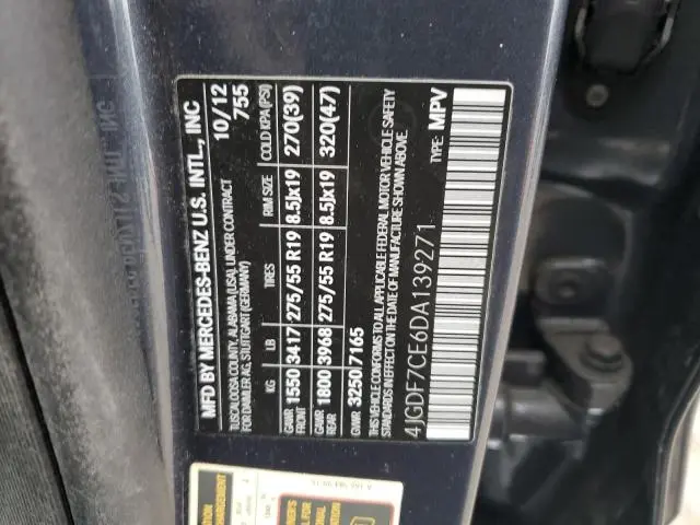 2013 MERCEDES-BENZ GL 450 4MATIC
