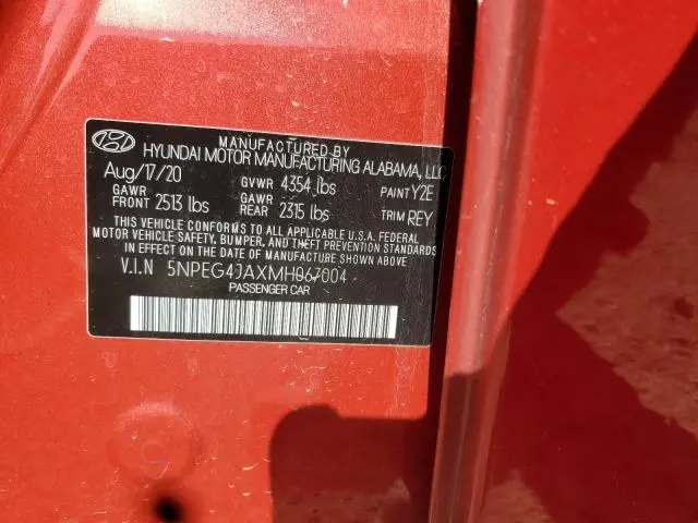 2021 HYUNDAI SONATA SE  