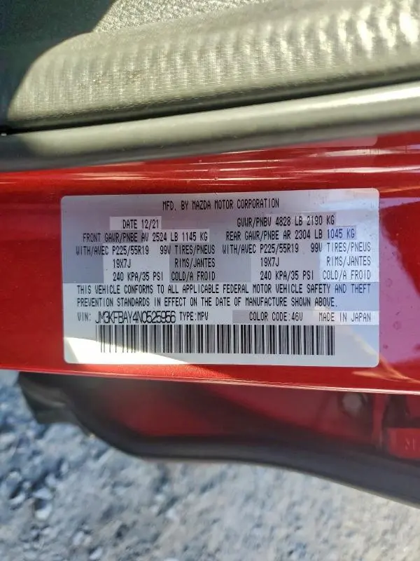 2022 MAZDA CX-5   