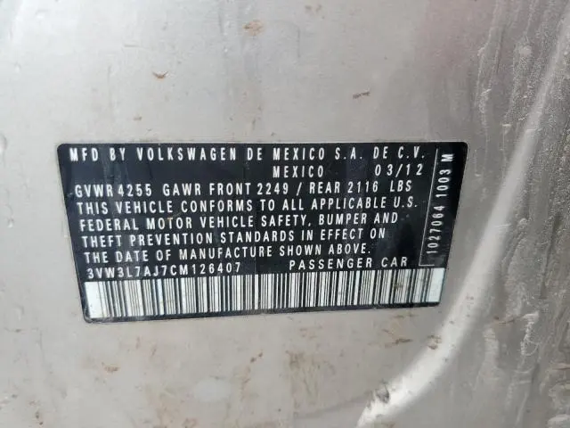 2012 VOLKSWAGEN JETTA TDI  
