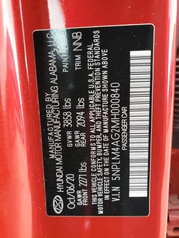 2021 HYUNDAI ELANTRA SEL  