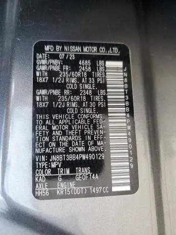 2023 NISSAN ROGUE SV  