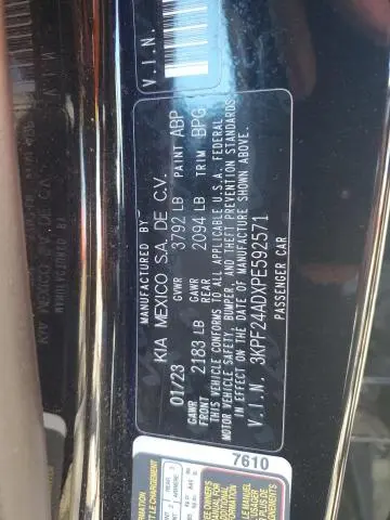2023 KIA FORTE LX  