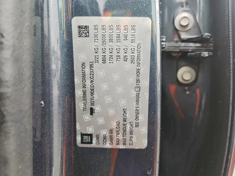 2019 GMC SIERRA K1500 SLT  