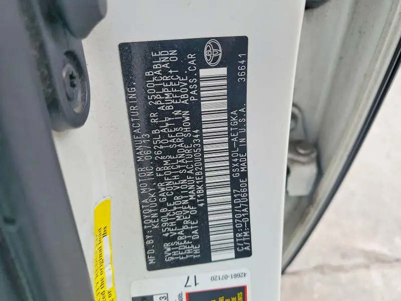 2013 TOYOTA AVALON XLE  