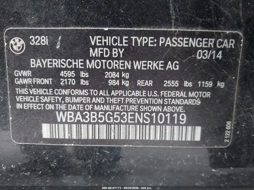 2014 BMW 328I XDRIVE