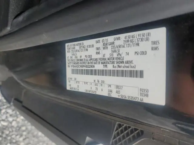 2015 FORD TRANSIT T-350