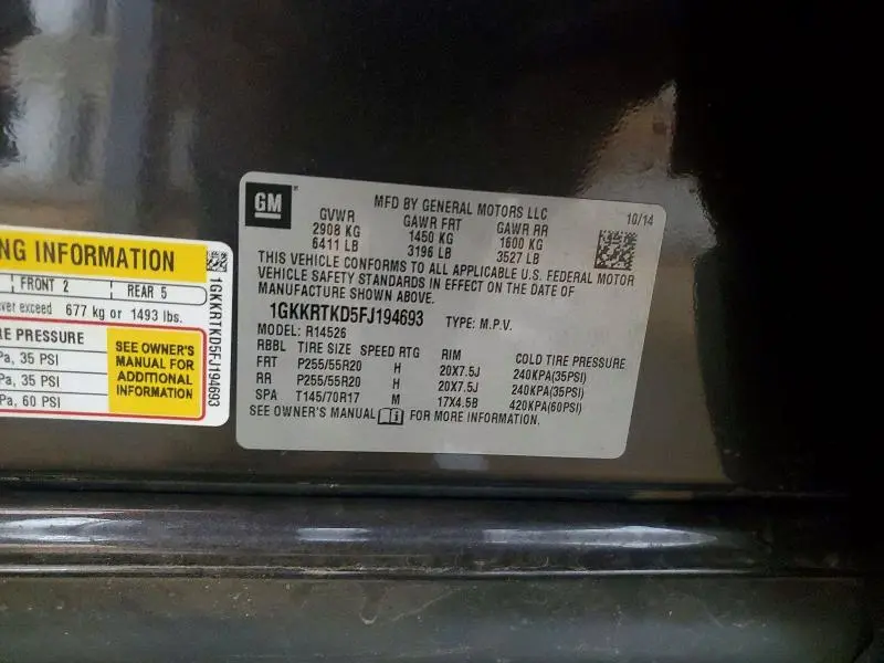 2015 GMC ACADIA DENALI  