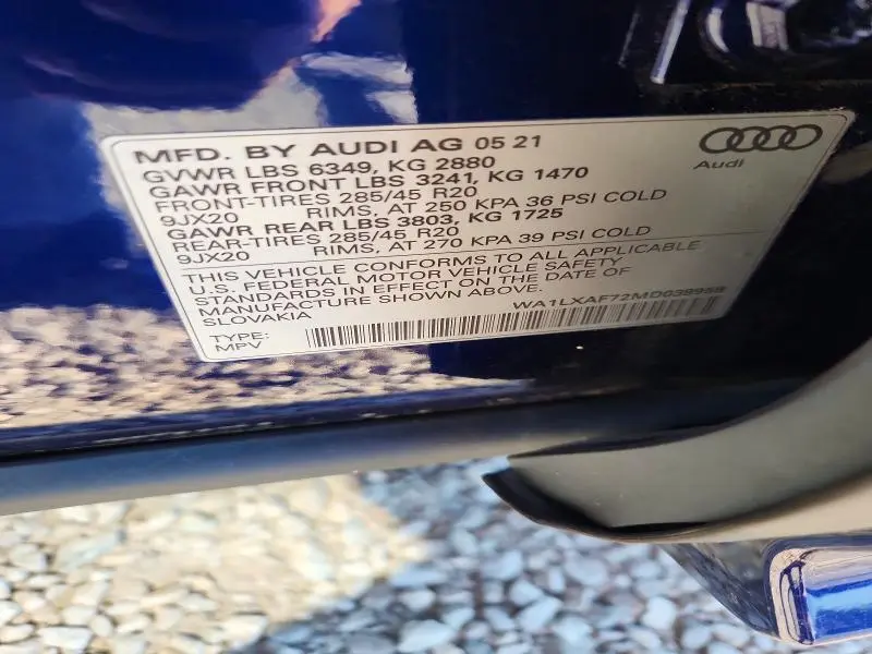 2021 AUDI Q7 PREMIUM PLUS  