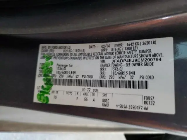 2014 FORD FIESTA SE  