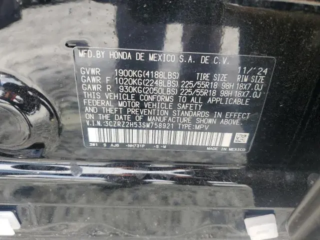 2025 HONDA HR-V SPORT  