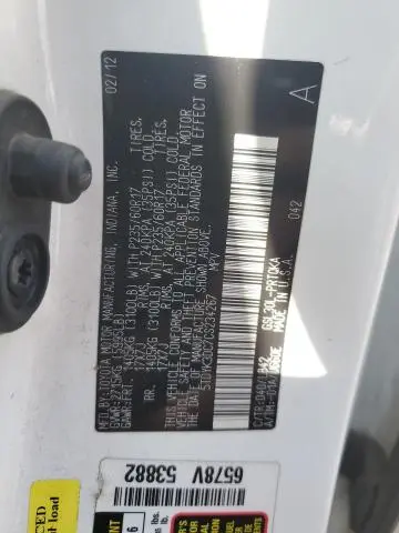 2012 TOYOTA SIENNA XLE  