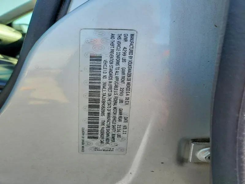 2011 VOLKSWAGEN JETTA TDI  