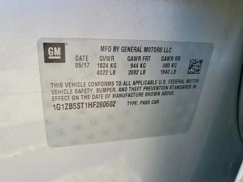2017 CHEVROLET MALIBU LS  