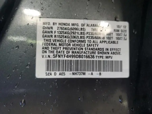 2013 HONDA PILOT TOURING  