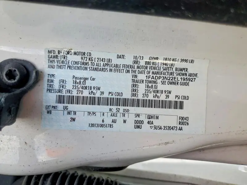 2014 FORD FOCUS TITANIUM  