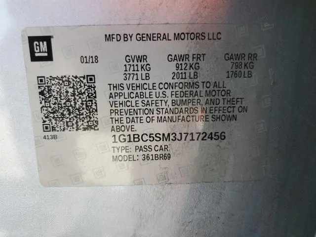 2018 CHEVROLET CRUZE LS  