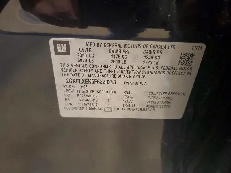2015 GMC TERRAIN SLT  