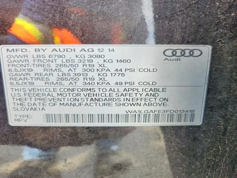 2015 AUDI Q7 PREMIUM PLUS  