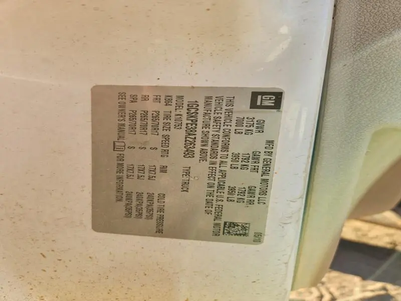 2010 CHEVROLET SILVERADO K1500  