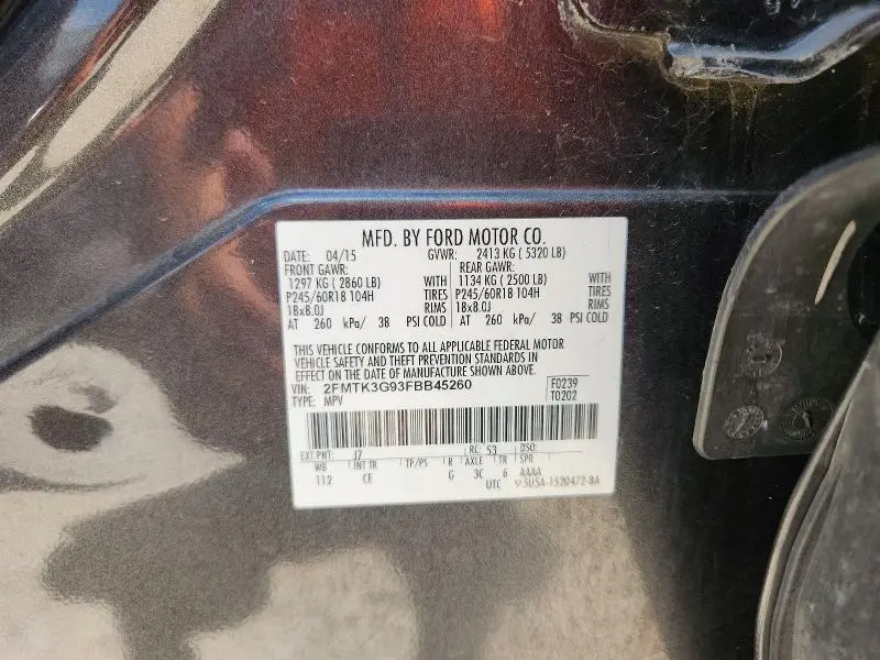 2015 FORD EDGE SE  