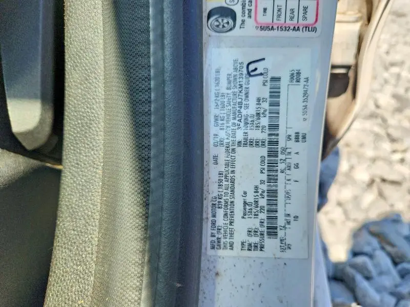 2019 FORD FIESTA SE  