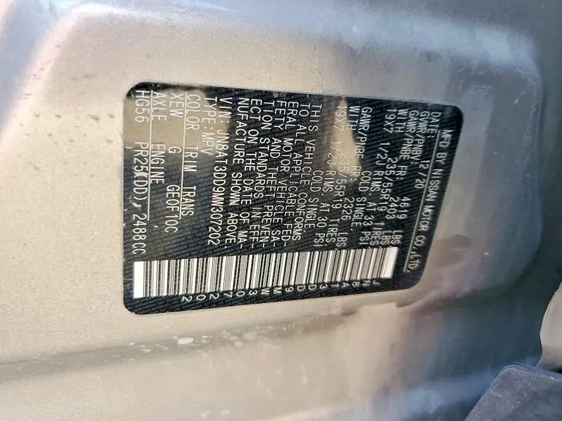 2021 NISSAN ROGUE PLATINUM  
