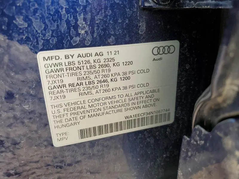 2022 AUDI Q3 PREMIUM PLUS S LINE 45  