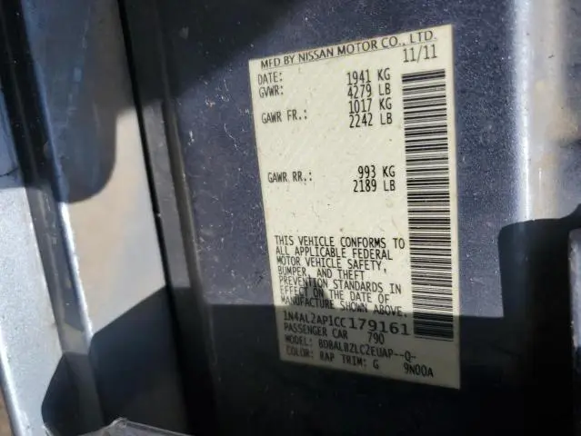 2012 NISSAN ALTIMA BASE  